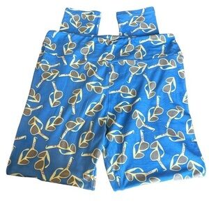 Lularoe Light Blue Sunglasses Leggings Tall & Curvy GUC #4281
